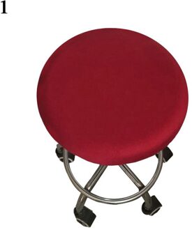 Ronde Stoel Cover Spandex Bar Kruk Cover Elastische Stoelhoezen Thuis Stoel Eenvoudige Stretch Stoel Cover Bloemen Gedrukt Mode 1