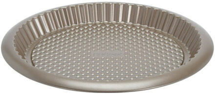 Ronde taartbodem/quiche bakvorm 32 cm bakbenodigdheden Bruin