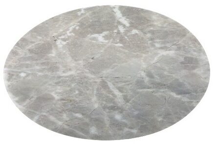Ronde tafel onderlegger marmerlook grijs 38 cm