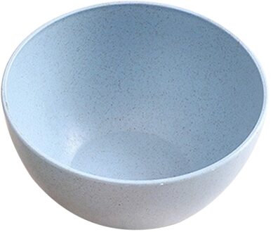 Ronde Tarwe Stro Kinderen Rijst Noodle Slakom Voedsel Container Huishoudelijke Servies nordic blauw