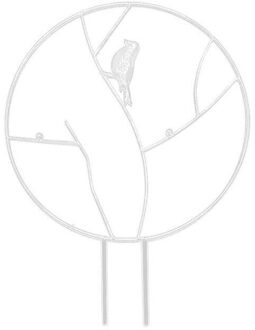 Ronde Tuin Trellis Creatieve Ijzer Groenten Planten Trellis Plant Ondersteuning Frame Plant Bloem Decoratieve Tuingereedschap 30x40.5cm / wit
