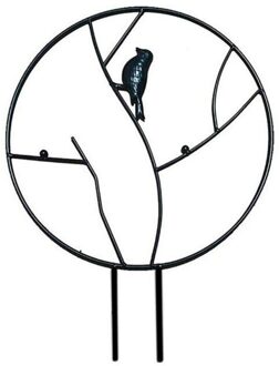 Ronde Tuin Trellis Creatieve Ijzer Groenten Planten Trellis Plant Ondersteuning Frame Plant Bloem Decoratieve Tuingereedschap 35x45.5cm / zwart
