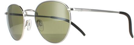 ronde unisex glanzend zilver mineraal gepolariseerd 555 nm hamel