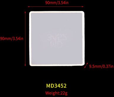 Ronde Vierkante Coaster Siliconen Mal Diy Epoxyhars Coaster Opbergdoos Hars Mold Handgemaakte Crystal Onderzetters Casting Mallen plein coaster mold