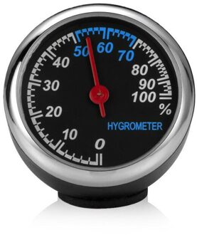 Ronde Vorm Auto Auto Digitale Klok Auto Horloge/Thermometer/Hygrometer Auto Interieur Decoratie Ornament Auto Styling Humidity