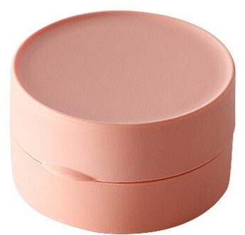 Ronde Vorm Opbergdoos Reizen Draagbare Verzegelde Zeepkist Waterdichte Zeep Opslag Gevallen Badkamer Washroom Levert ronde roze