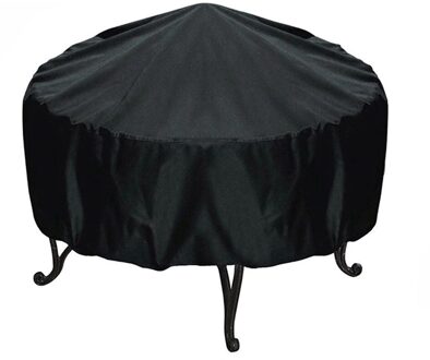 Ronde Vuurkorf Cover Waterdicht Cover Black Anti-Ultraviolet Barbecue Grill Outdoor Tuin Yard Stofdicht Verwarming Kachel cover 84x50