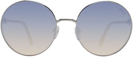 Ronde Zonnebril met Verlooplenzen Zilver - One Size