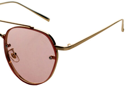 Ronde zonnebril UV 400 bescherming HOPE Unisex - maat Roze