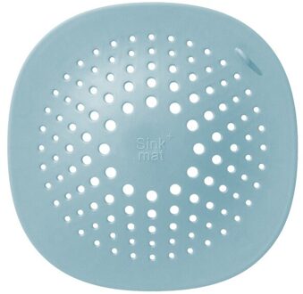 Ronde Zuignap Siliconen Filter Plug Badkamer Afvoerputje Cover Universele Anti-Verstopping Sink Filter licht blauw
