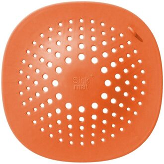 Ronde Zuignap Siliconen Filter Plug Badkamer Afvoerputje Cover Universele Anti-Verstopping Sink Filter oranje