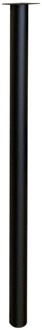 Ronde zwarte meubelpoot 70 cm