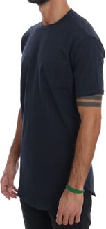 Rondhals T-shirt Tsh1323 Donkerblauw