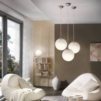 Rondo Tafellamp - E27 - Glas;Kunststof - Wit