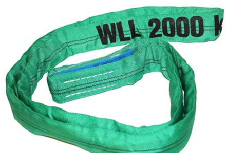 Rondstrop | 2T | Werklengte 1 m | Omtrek 2 m | Groen - 25100202