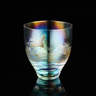 Rongshantang Goud En Zilver Kristal Glas Thee Cup Master Cup Kopje Thee Cup Bouwen Een Transparante Water Cup Kungfu thee Set A4