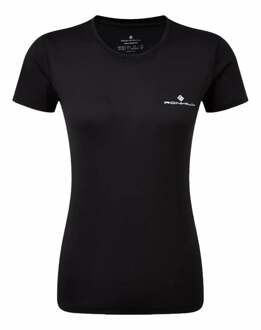 Ronhill Core Hardloopshirt Dames-Zwart,Wit - S