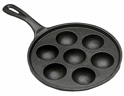 Ronneby Bruk XL Poffertjespan Ø 18 cm Zwart