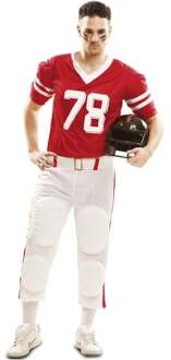 Rood American Football kostuum voor mannen - XL - Volwassenen kostuums