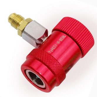 Rood/Blauw 1/4 "Sae Connector Voor Jaguar/Land Rover 1 Stuk/paar R1234yf Auto Airconditioning Systeem Hoge/Lage Kant Handmatige Koppeling High kant
