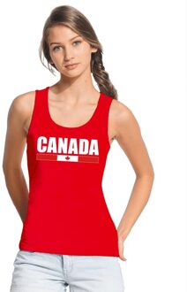 Rood Canada supporter singlet shirt/ tanktop dames M