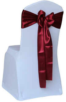 Rood/Goud/Roze 17 Kleur Wedding Chair Cover Sash Satijnen Stof Strikje Lint Band Decoratie Hotel Party banket Levert 11