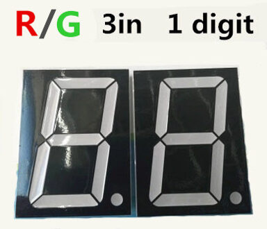 ROOD GROEN bicolor Digitale Buis 3 inches 7 Segment 3 "3in LED Display Nixie buis 1 Bit digitale display gemeenschappelijke Anode