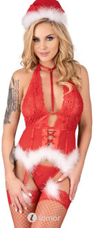 Rood Kerst korset, LC Alimena - Maat:: S/M