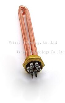 Rood koper 220 V 9KW Verwarmingselement U-vormige DN40 Elektrische Verwarming Tube Heater voor Water Tank