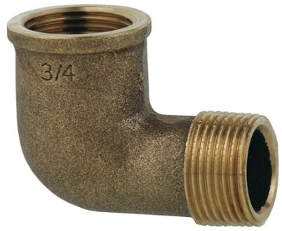 Rood messing hoek 90°, blank, 3/4"IT x 3/4"ET, (3092) - 988956313