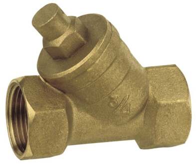 Rood messing terugslagklep, 1"IT x 1"IT x 1", met veer - 989197355