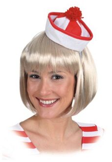 Rood met witte sailor hoedjes