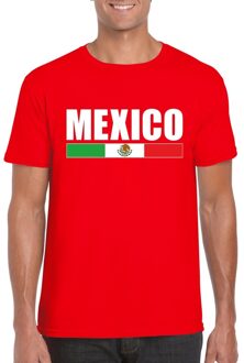 Rood Mexico supporter t-shirt voor heren 2XL