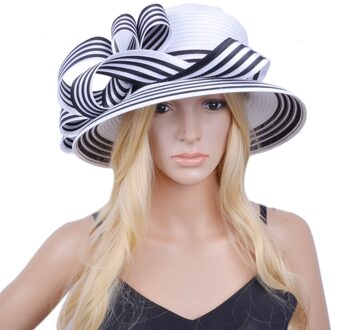 Rood Navy Blauw Satijn Hoed Winter Hoed Formele Hoed Voor Kerk Kentucky Derby wit zwart