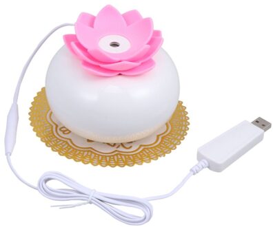 Rood Patroon Witte Onderkant Lotus Aromatherapie Machine Keramische Aromatherapie Luchtbevochtiger Wit