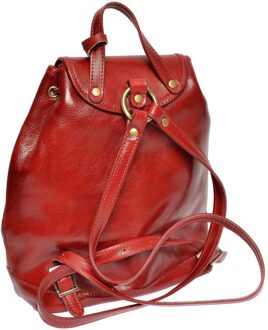 Rood Rundleer Tas - One Size
