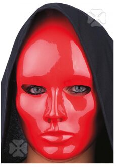 Rood verkleed gezichtsmasker voor volwassenen