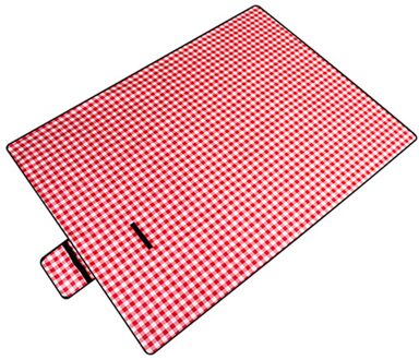 Rood Zwart Plaid Outdoor Opvouwbare Waterdichte Picknick Mat Mode Dikker Pad Ademend Zacht Draagbare Camping Reizen Strand Deken rood / 200 X 150cm