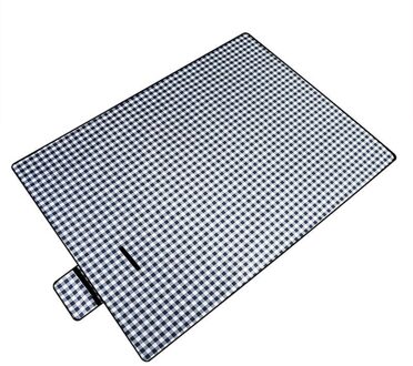 Rood Zwart Plaid Outdoor Opvouwbare Waterdichte Picknick Mat Mode Dikker Pad Ademend Zacht Draagbare Camping Reizen Strand Deken zwart / 200 X 150cm