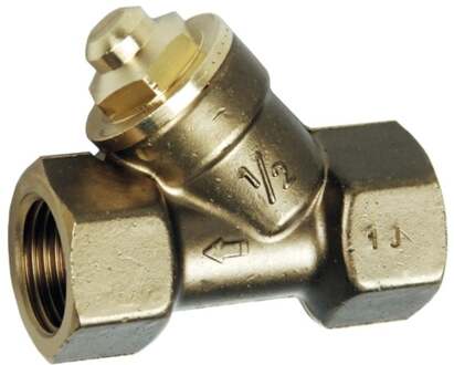 Roodmessing terugslagklep, 1/2"H x 1/2"H x 1/2" - 989195355