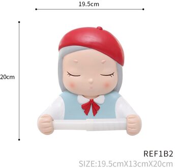 Roogo Cartoon Droom Meisje Toiletrolhouder Hars Badkamer Decoratie Accessoires Mooie Handdoek Houder REF1B2