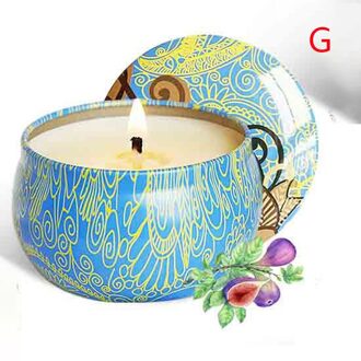 Rookloze Blik Geurende Kaarsen Set Natuurlijke Soja Wax Aromatherapie Kaarsen Kit Home Decor Home Decoration The smell of figs