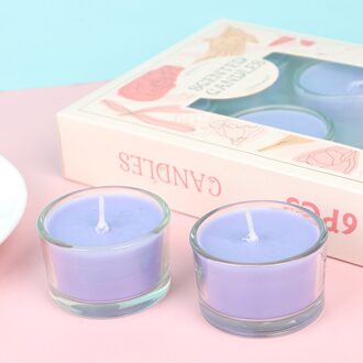 Rookloze Klassieke Romantische Verjaardag Bruiloft Kaarsen Geur Goede Geurkaarsen paars