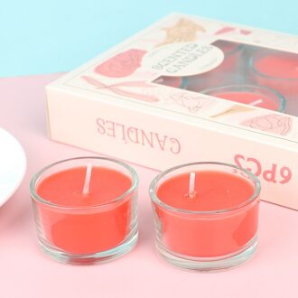 Rookloze Klassieke Romantische Verjaardag Bruiloft Kaarsen Geur Goede Geurkaarsen rood