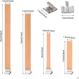 Rookloze Natuurlijke Houten Kaars Wieken Maken Met Ijzer Stand Cores Voor Diy Craft