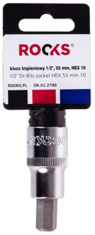 Rooks Bit Dop 1/2'', 55mm inbus 10 OK012786