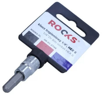 Rooks Bit Dop 1/4", Inbus 6 OK012748