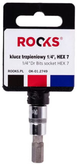 Rooks Bit Dop 1/4", Inbus 7 OK012749