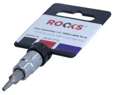 Rooks Bit Dop 1/4", torx 5 met gat TS10 OK012772