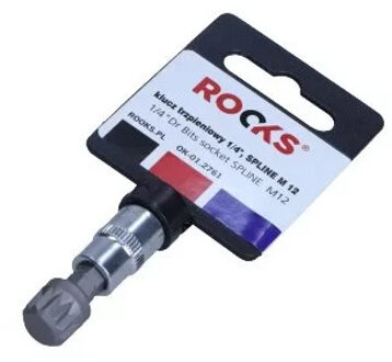 Rooks Bit Dop 1/4", veeltand M12 OK012761